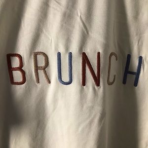 Brunch embroidered tee